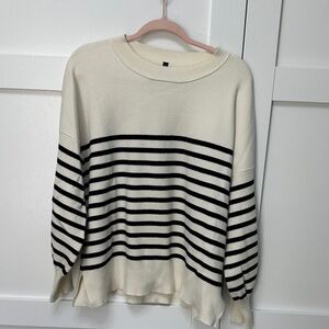 Striped Black and White Sweater